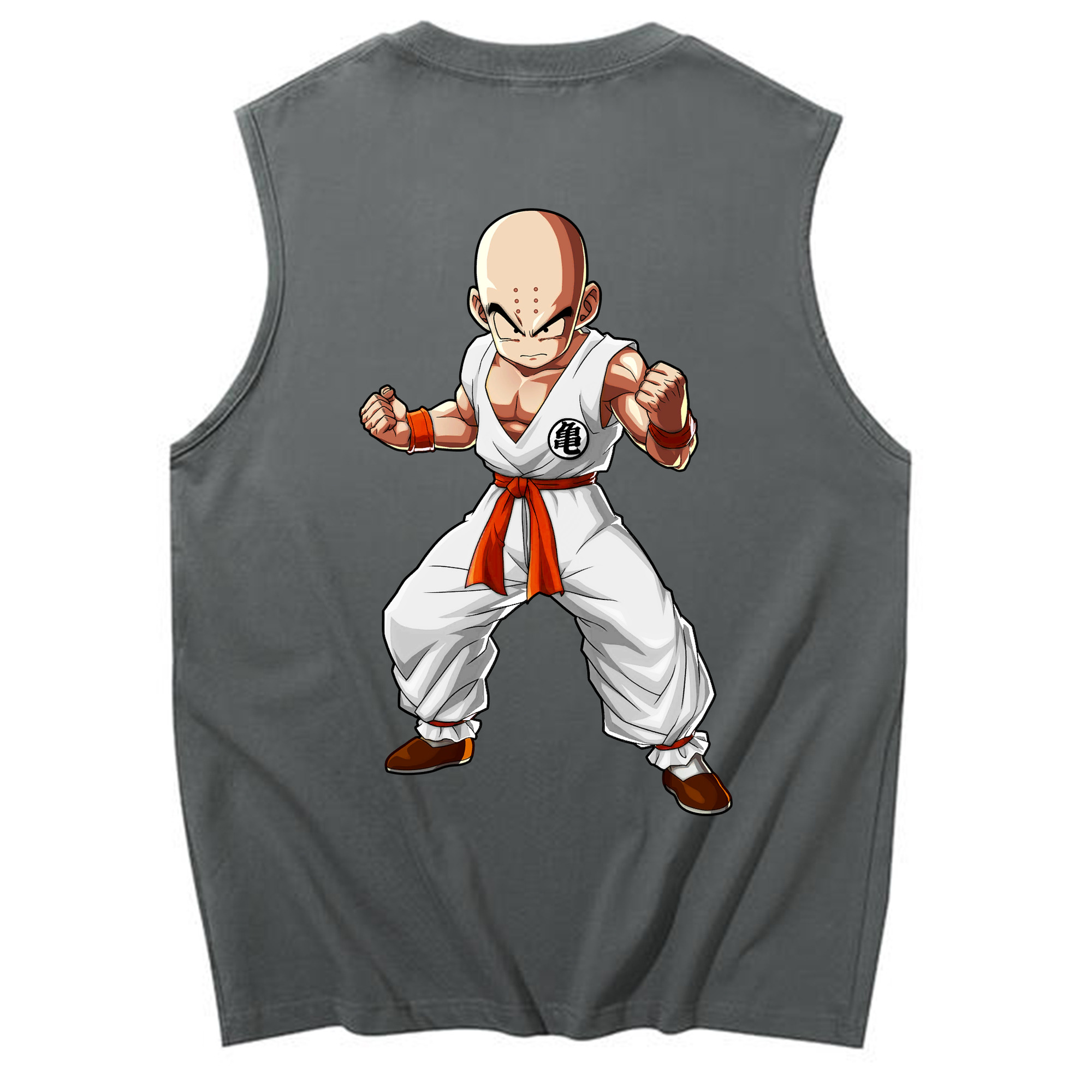 （画像用） ドラゴンボール クリリン DRAGON BALL krillin コットン100％タンクトップ（背面プリント）